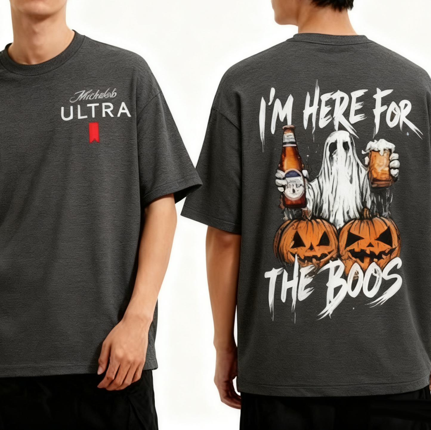 Michelob 'I'm Here For The Boos' Halloween T-Shirt