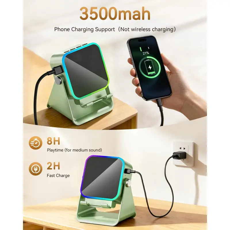 5-in-1 Multifunctional Phone Stand with Wireless Speaker
