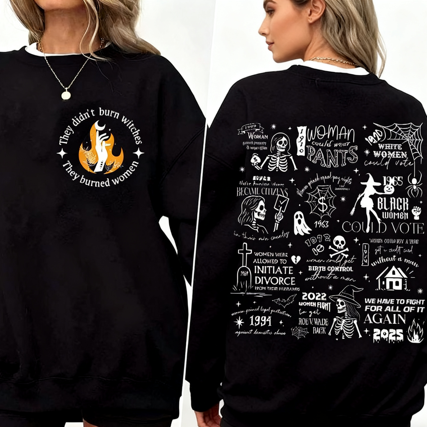 They Didn't Burn Witches Halloween Sweatshirt