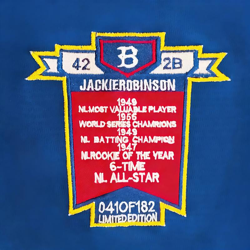 Brooklyn 42 Robinson Baseball Jersey – Legend Vintage with Embroidered Patches