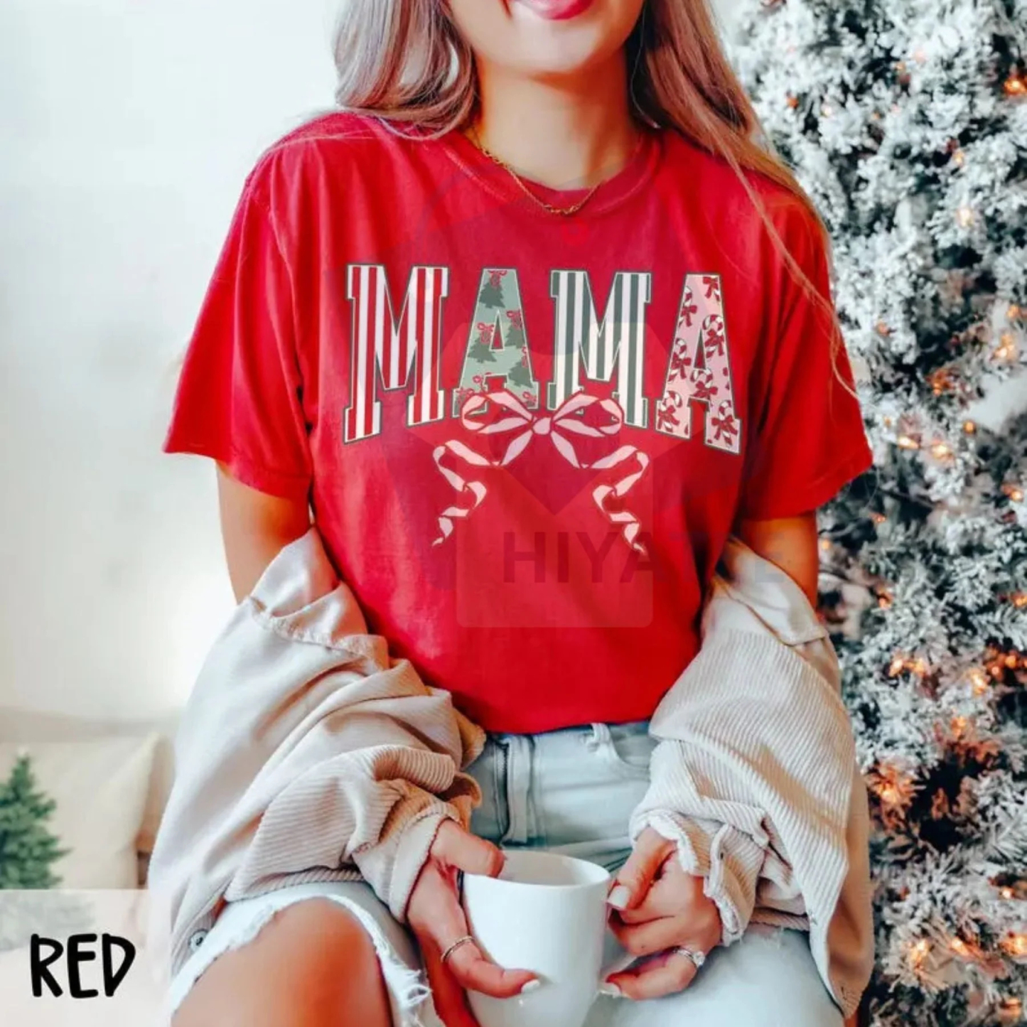 Comfort Colors Christmas Mama T-Shirt 