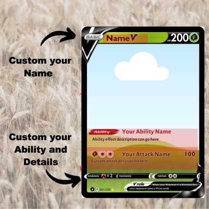 Custom Anime Pet Multiple Attributes Petmon V Card