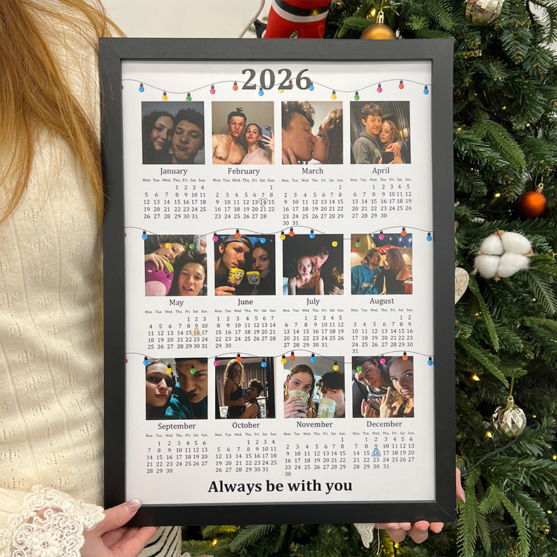 Custom 2026 Calendar with Photo Frame