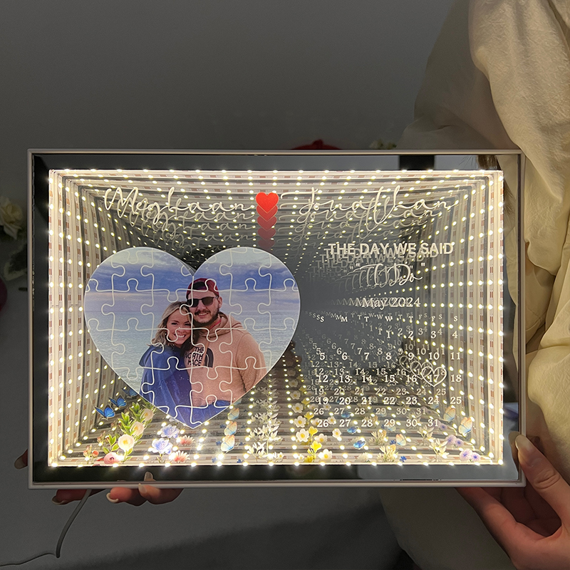 3D The Day I Found My Missing Piece Magic Mirror Personalized Gift Pro