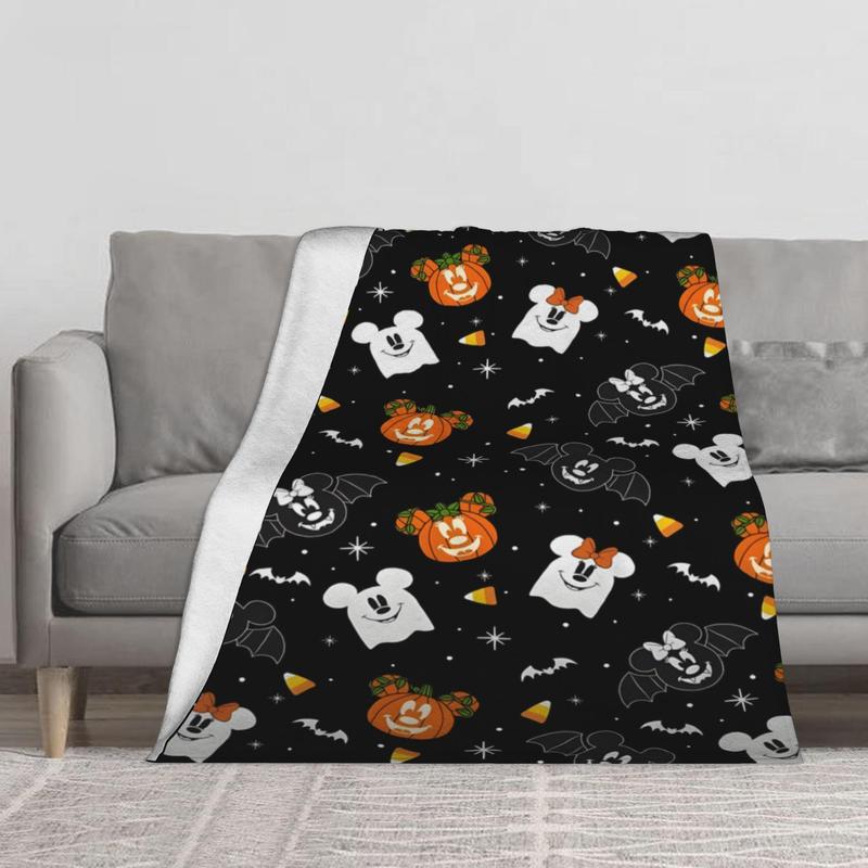 Halloween Mickey and Minnie Blanket