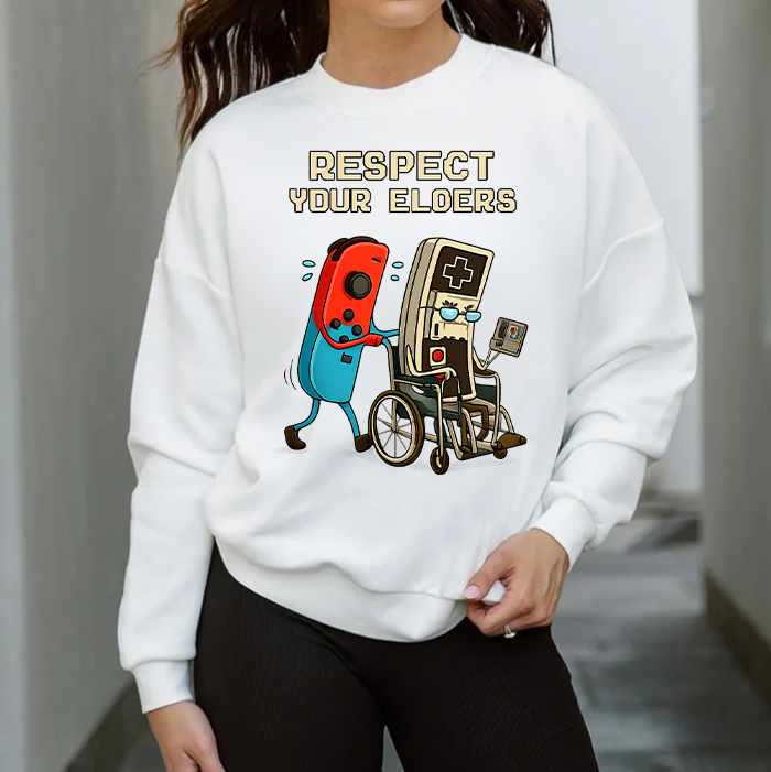 Respect Your Elders Control Retro Funny Shirt