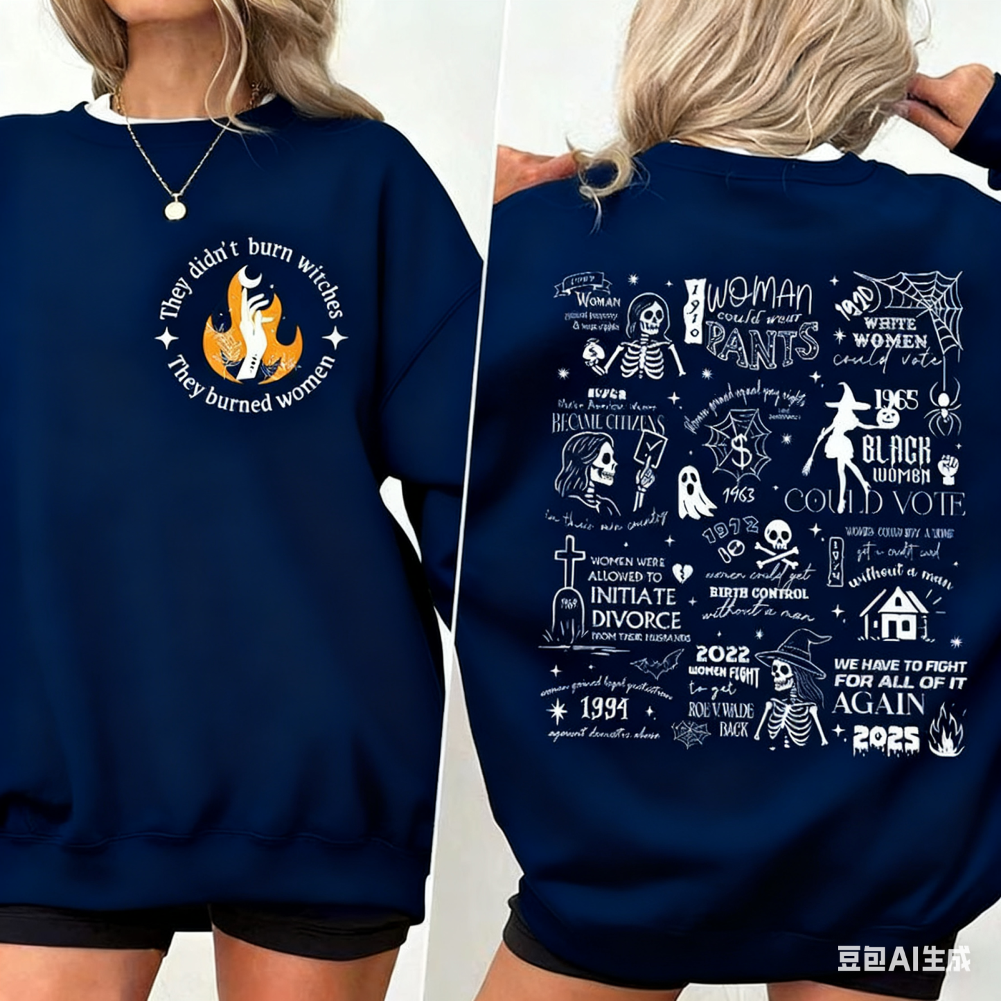 They Didn't Burn Witches Halloween Sweatshirt
