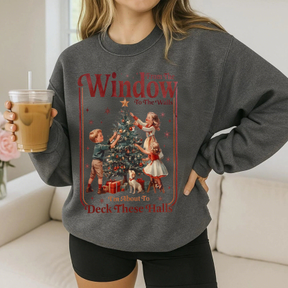 Funny Deck These Halls Christmas Sweatshirt