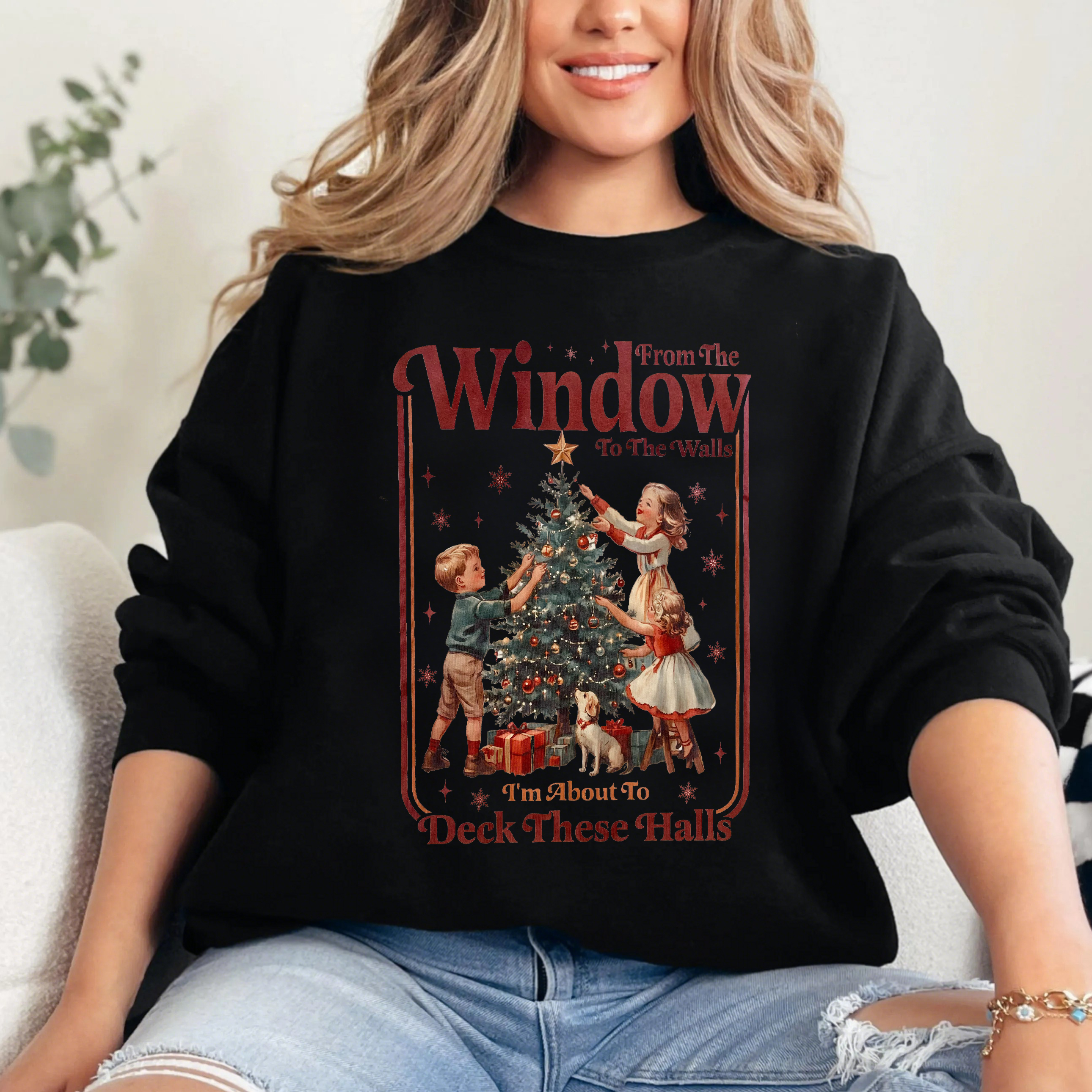 Funny Deck These Halls Christmas Sweatshirt