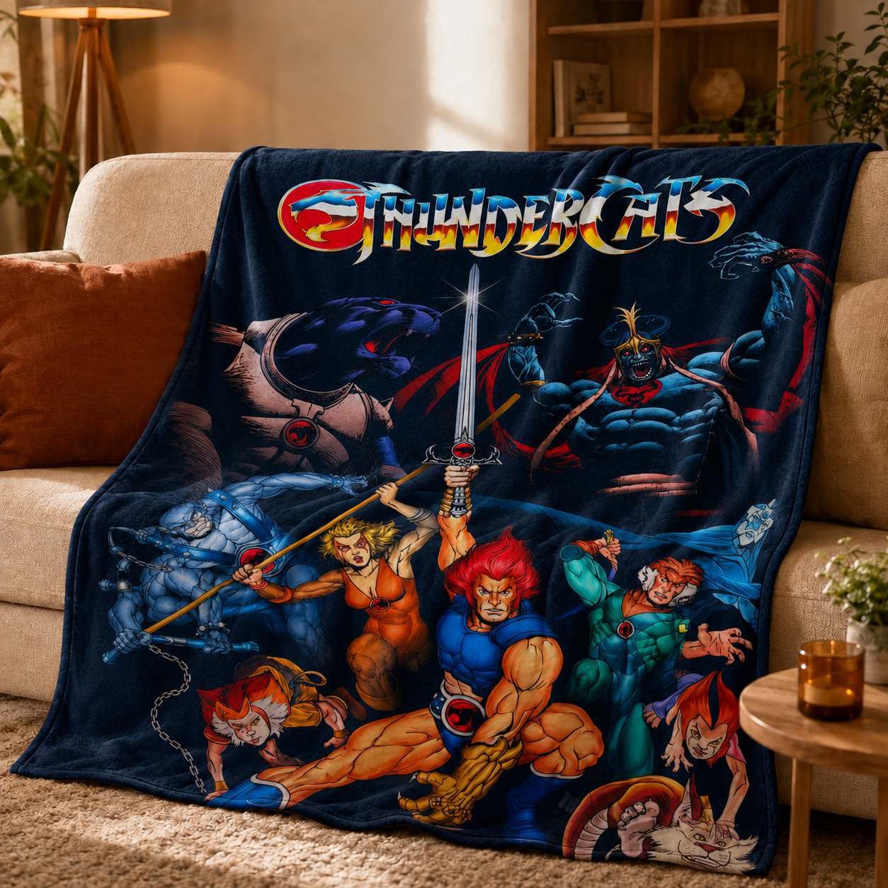 Ninja Team Anime Throw Blanket