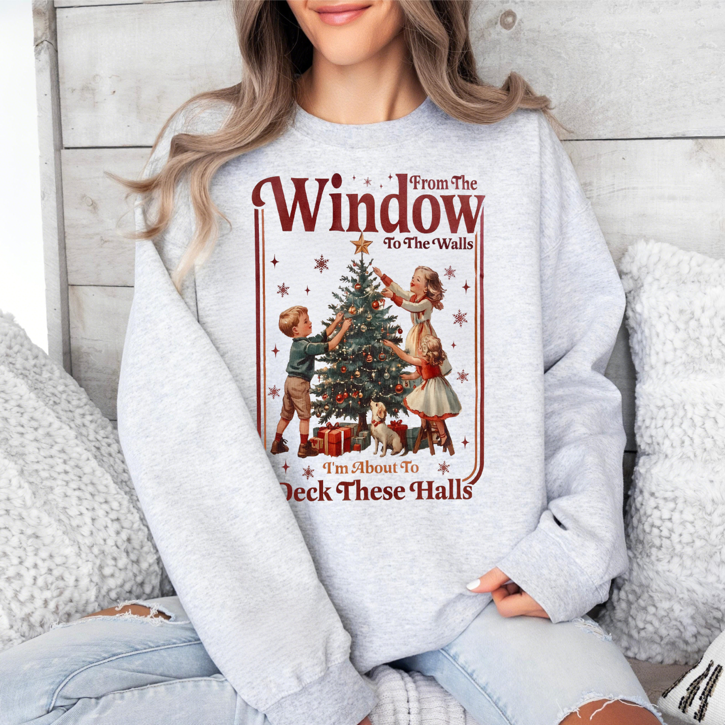 Funny Deck These Halls Christmas Sweatshirt