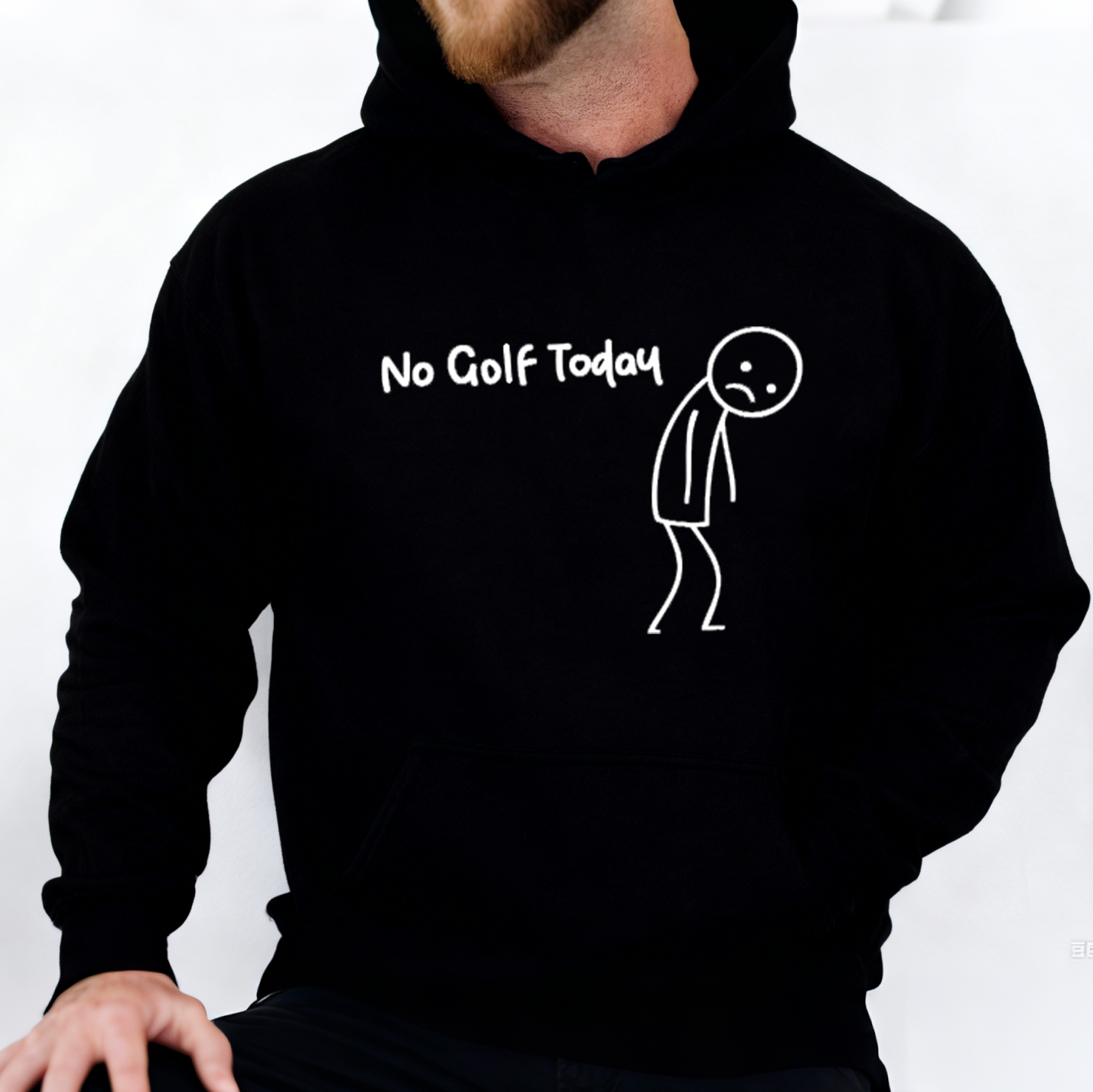 No Golf Today Funny Golf Humor Sweatshirt