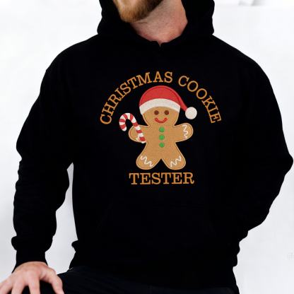 Gingerbread Bakery and Tester Embroidery Christmas Crewneck