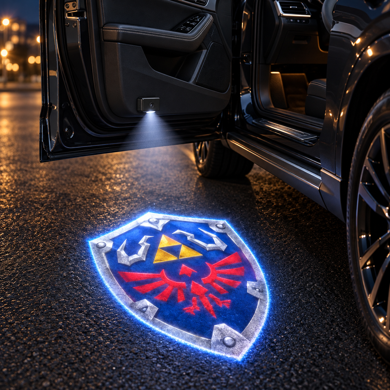 Fantasy Adventure Car Door Projector Lights – Heroic Symbol Welcome Lights