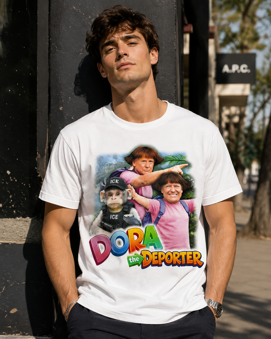 Dora the Deporter Political Parody T-Shirt 