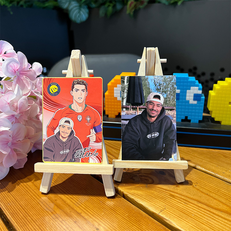 Anime Football Star Custom Trading Card – Personalized Fan Photo Collectible ⚽