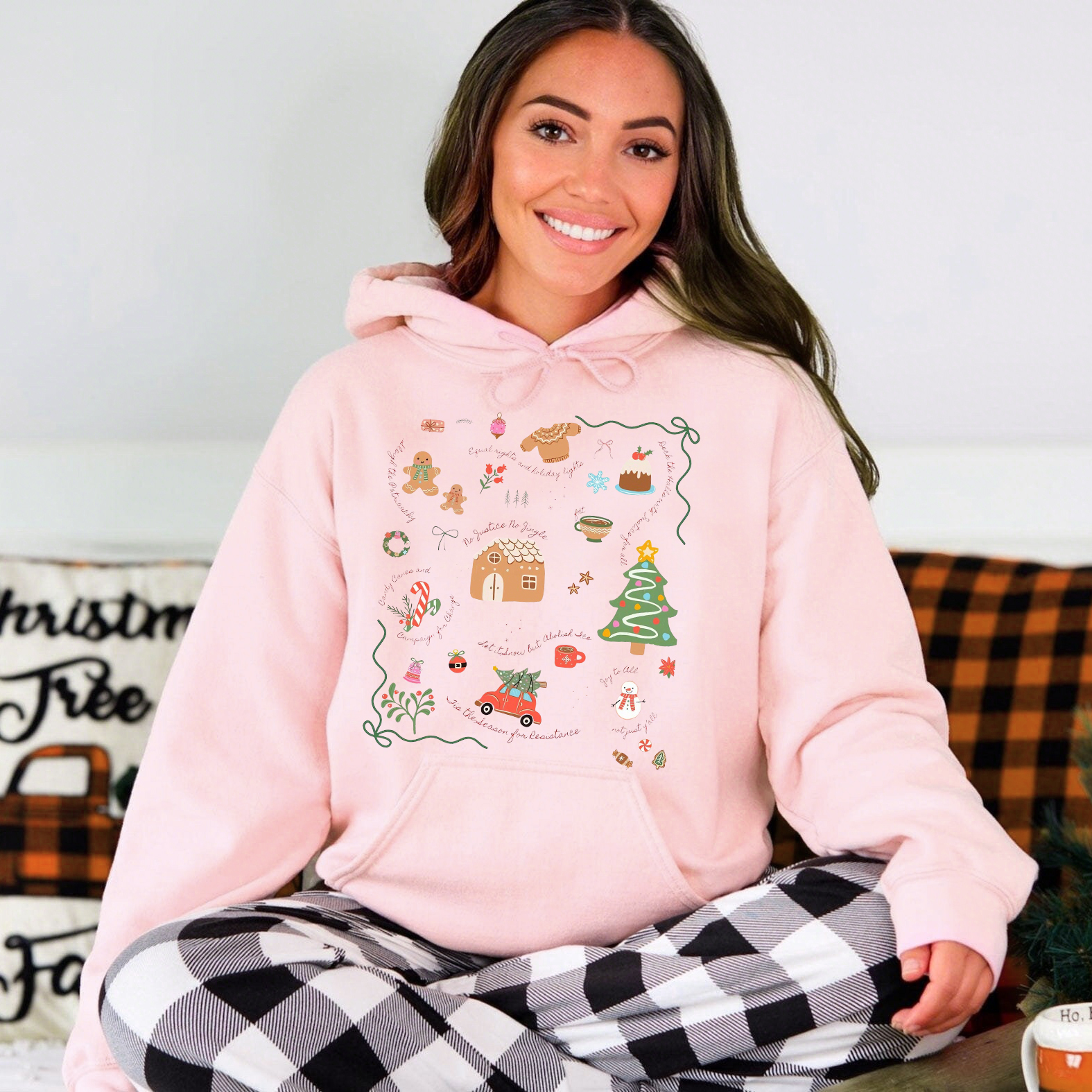 Doodle Christmas Liberal Values Sweatshirt