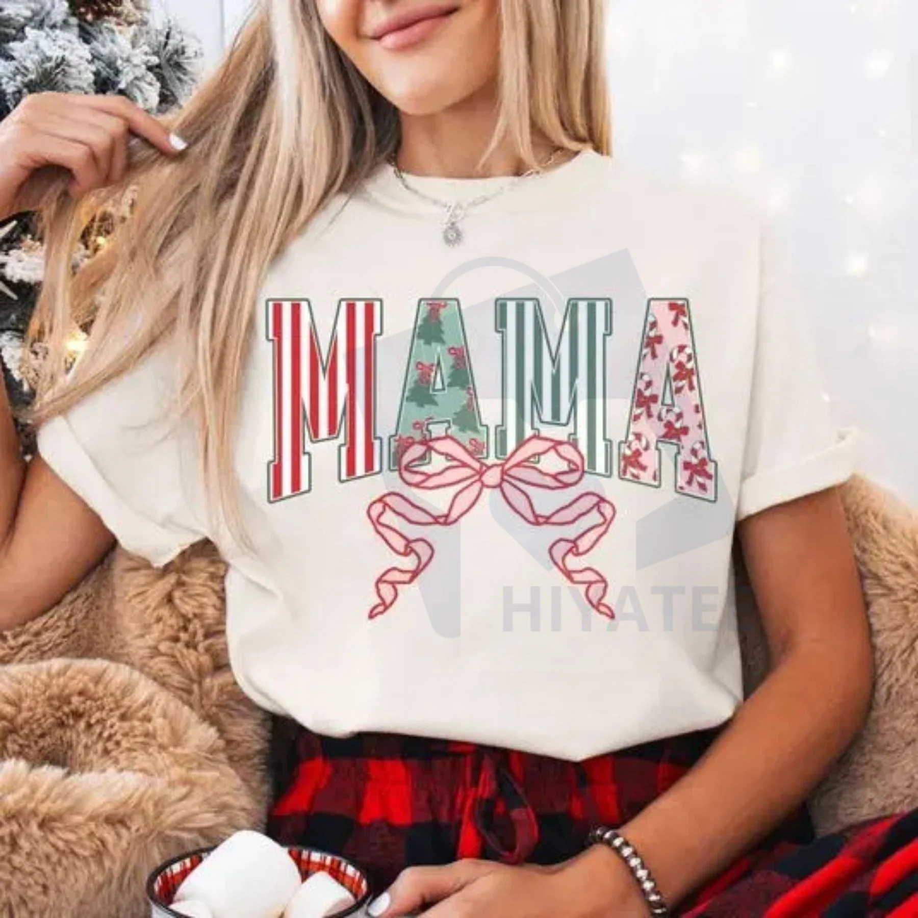 Comfort Colors Christmas Mama T-Shirt 