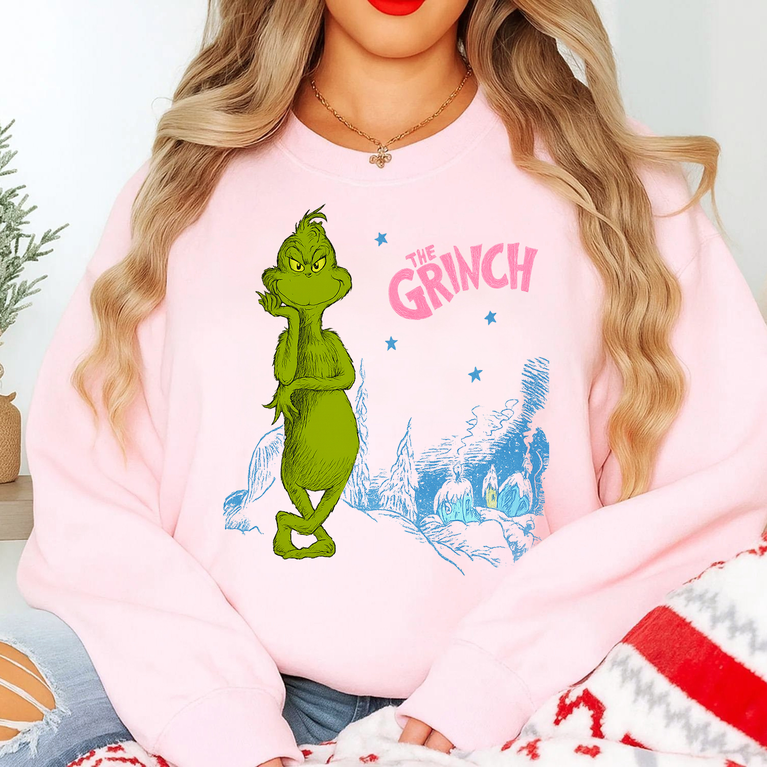 Artistic Sketch Style Grinch Sweatshirt