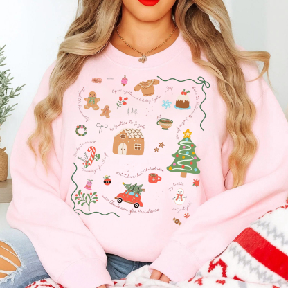 Doodle Christmas Liberal Values Sweatshirt