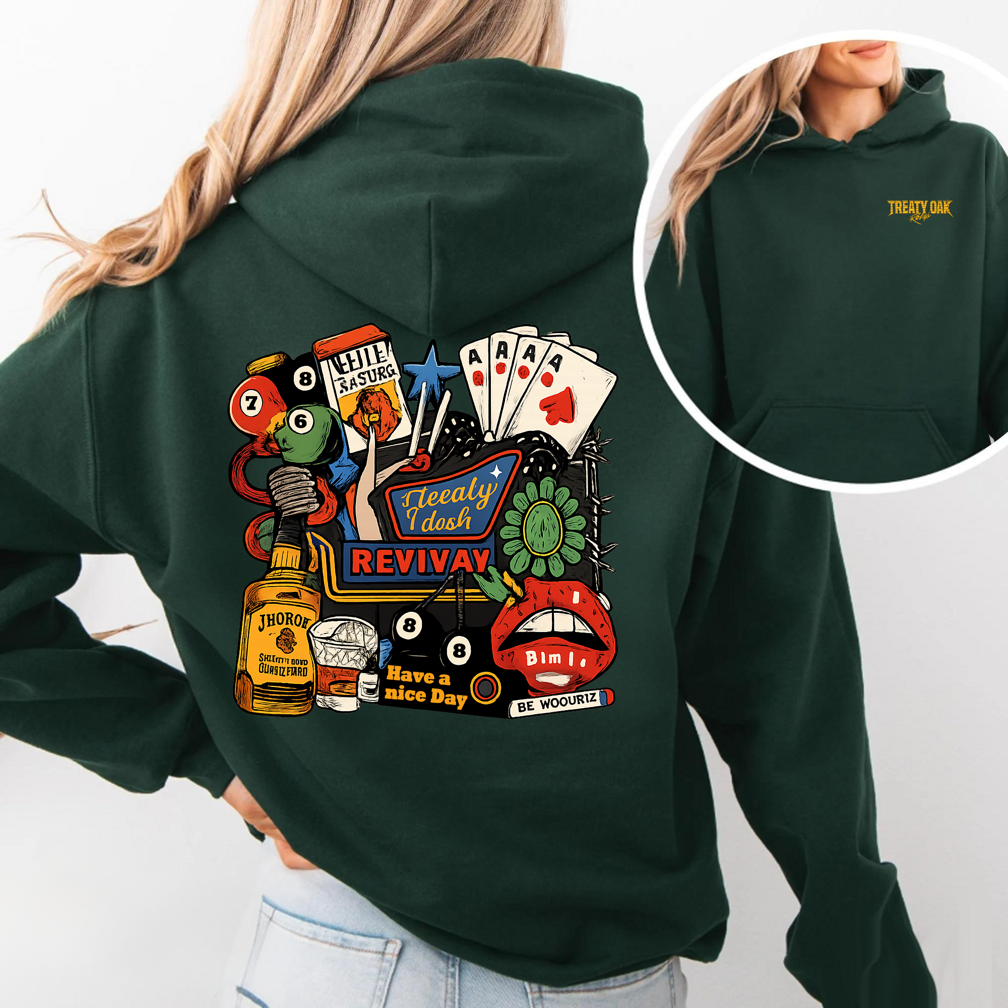 Treaty Oak Revival Double-sided Print Sweatshirt