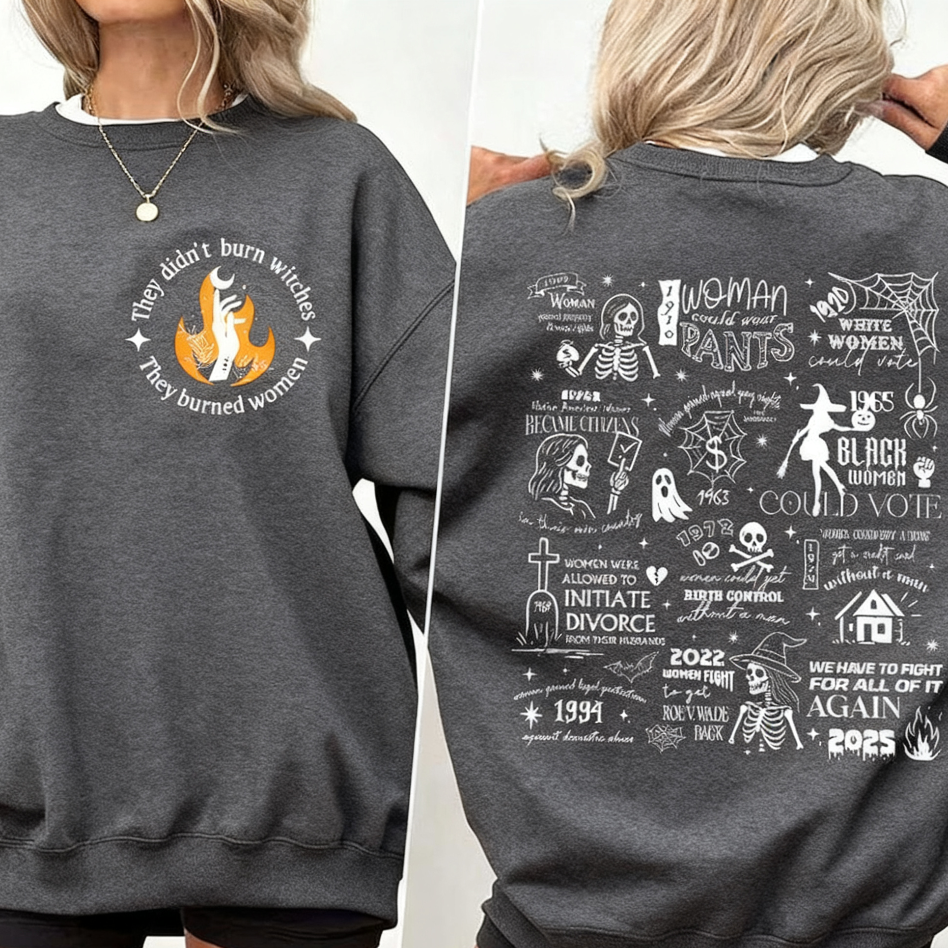 They Didn't Burn Witches Halloween Sweatshirt