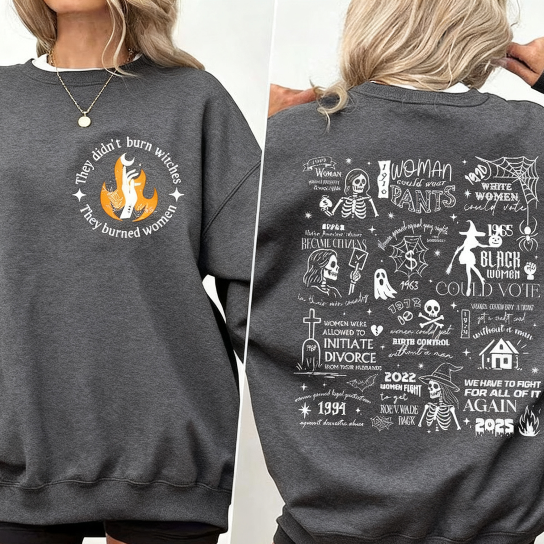 They Didn't Burn Witches Halloween Sweatshirt