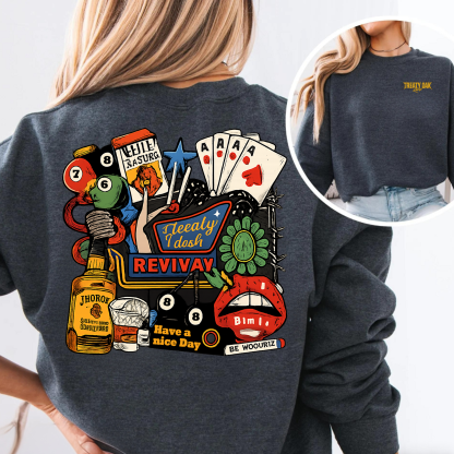 Treaty Oak Revival Double-sided Print Sweatshirt