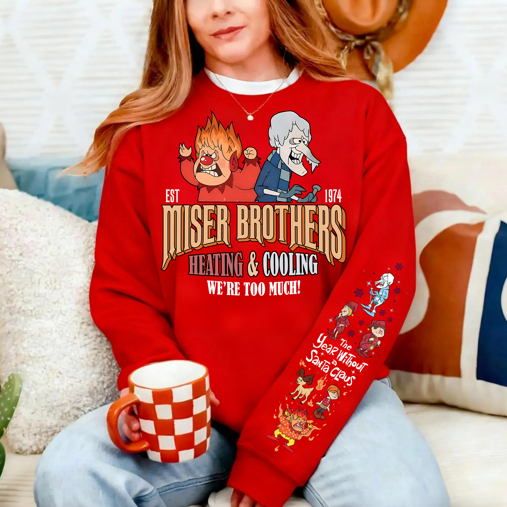 Christmas  Movie Characters Miser Brothers Sweatshirt