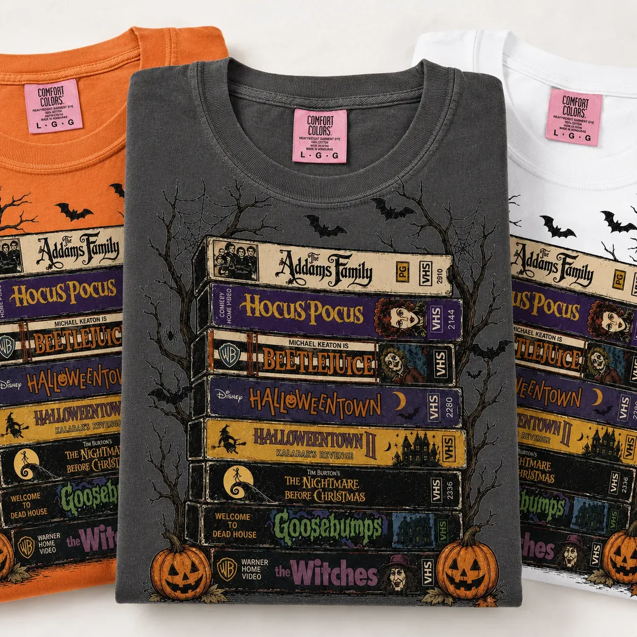 Vintage VHS Movie Halloween Tee for Spooky Season