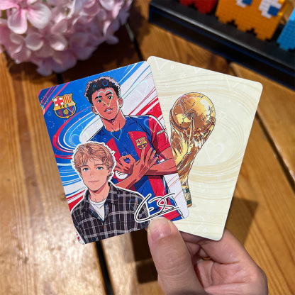 Anime Football Star Custom Trading Card – Personalized Fan Photo Collectible ⚽
