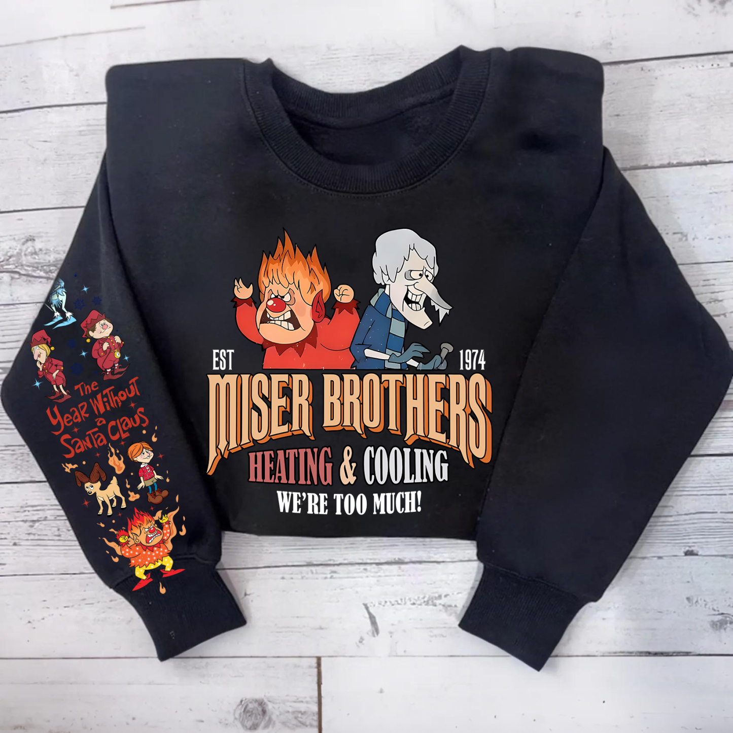 Christmas  Movie Characters Miser Brothers Sweatshirt