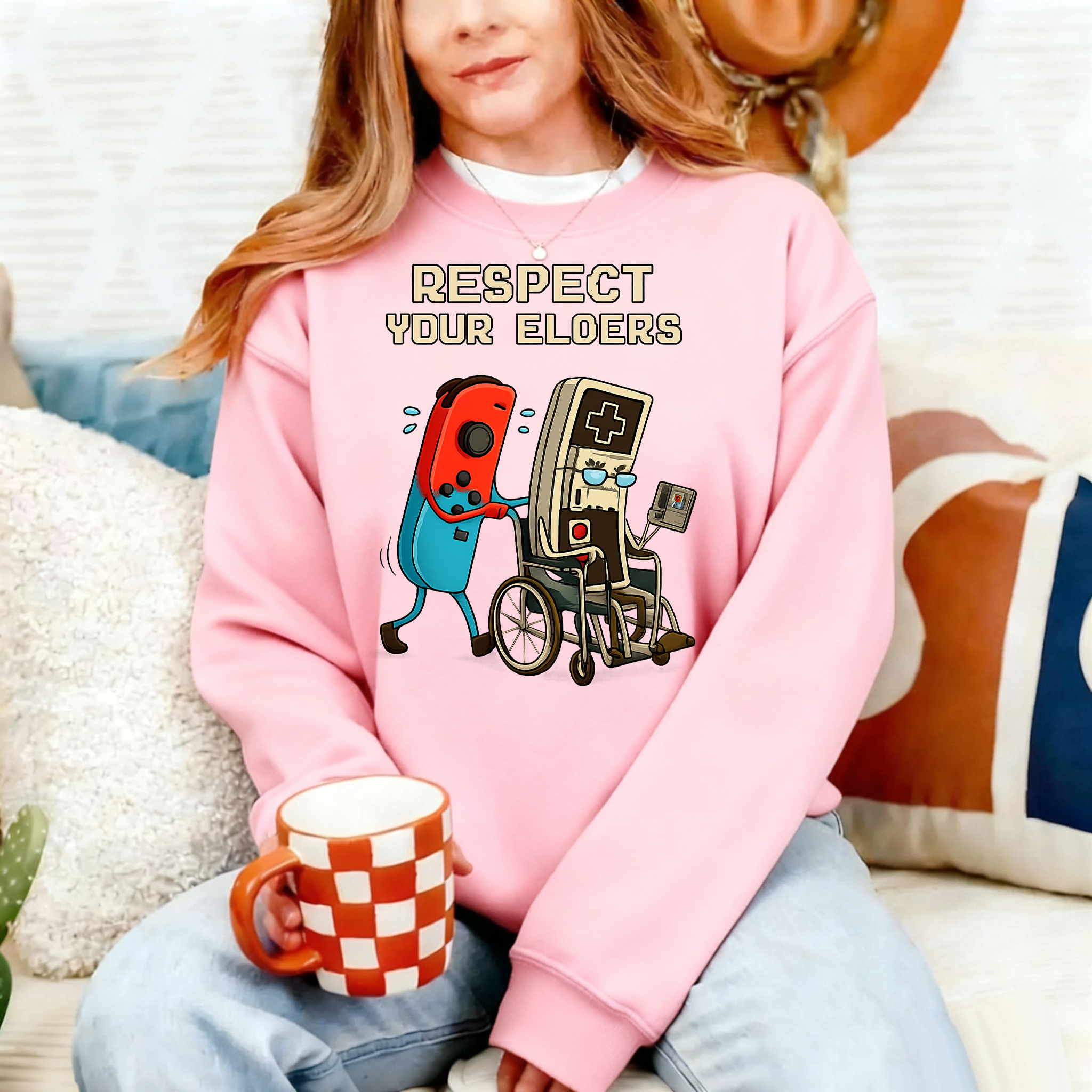 Respect Your Elders Control Retro Funny Shirt