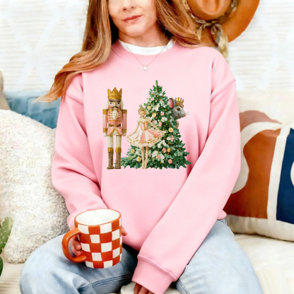 Vintage Christmas Painted Nutcracker Shirt 