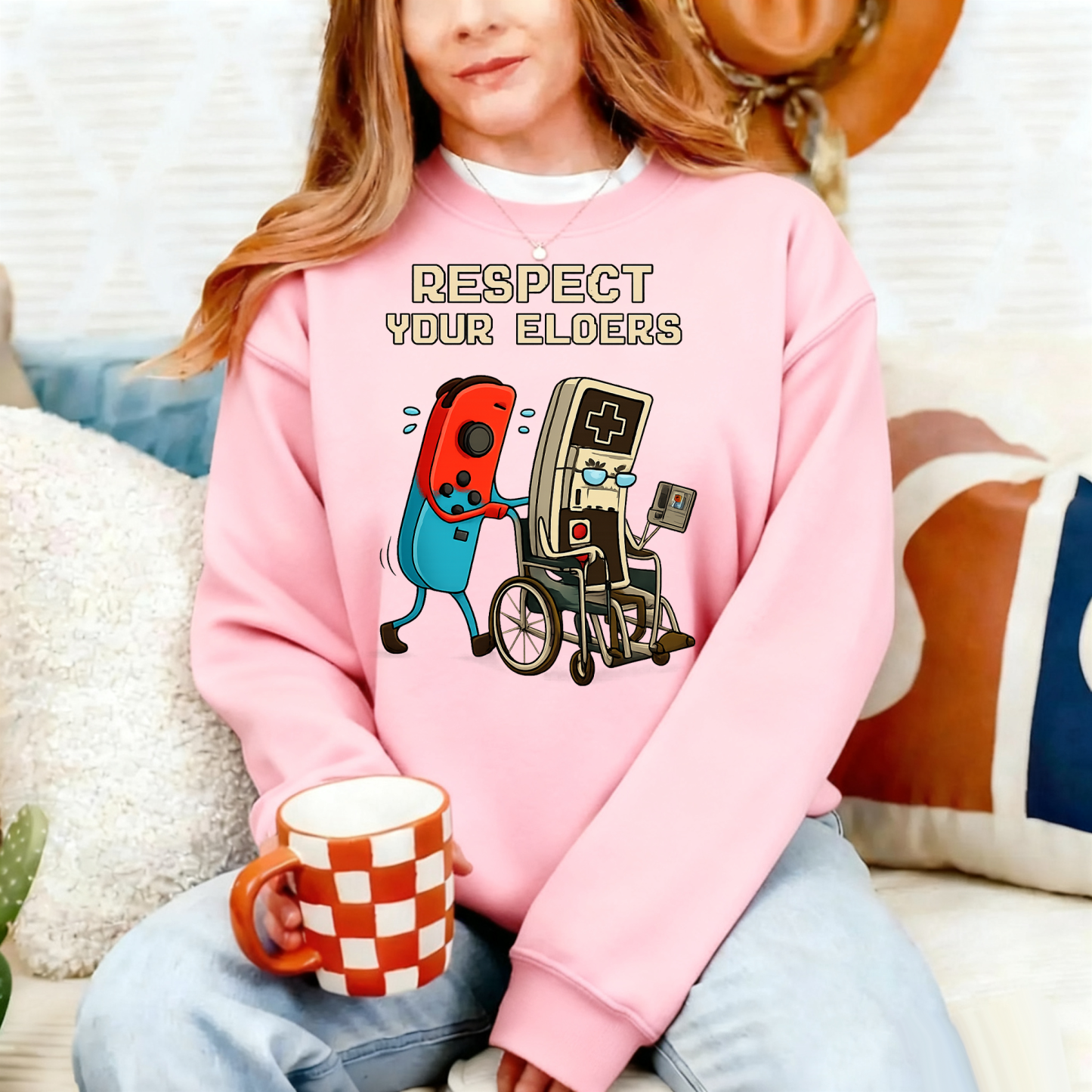 Respect Your Elders Control Retro Funny Shirt
