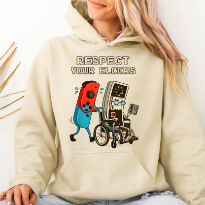 Respect Your Elders Control Retro Funny Shirt
