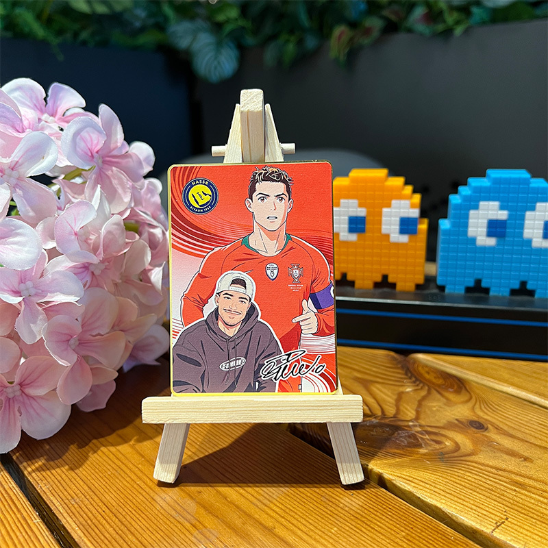 Anime Football Star Custom Trading Card – Personalized Fan Photo Collectible ⚽
