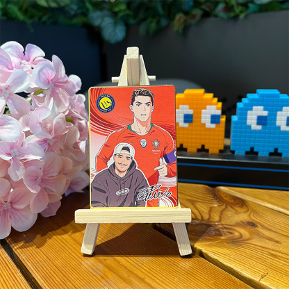 Anime Football Star Custom Trading Card – Personalized Fan Photo Collectible ⚽