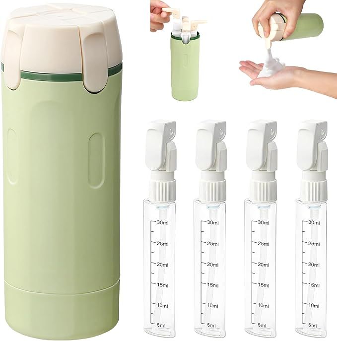 4-in-1 Travel Toiletry Dispenser Bottle