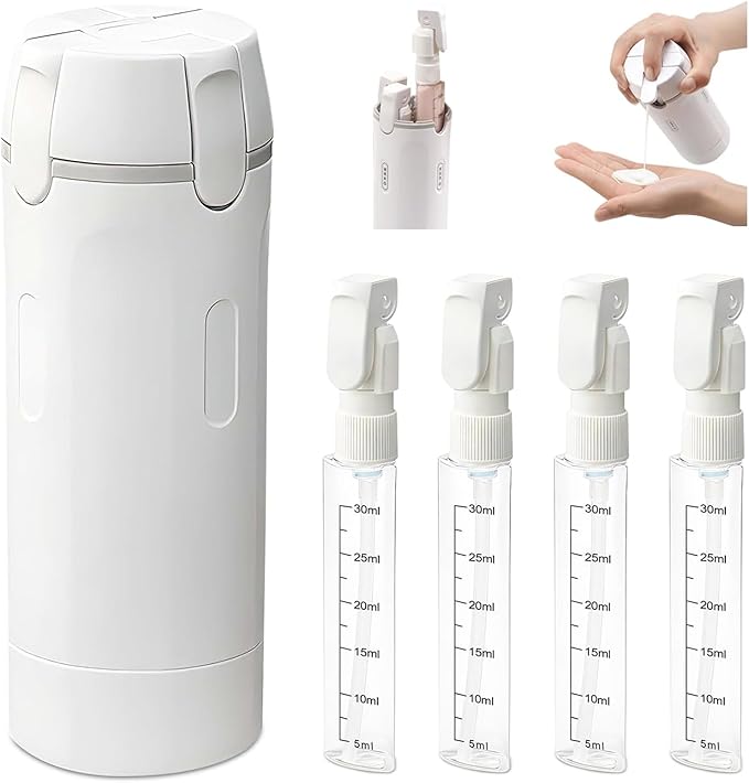 4-in-1 Travel Toiletry Dispenser Bottle