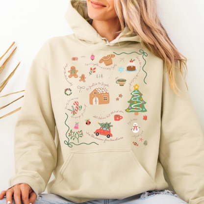 Doodle Christmas Liberal Values Sweatshirt