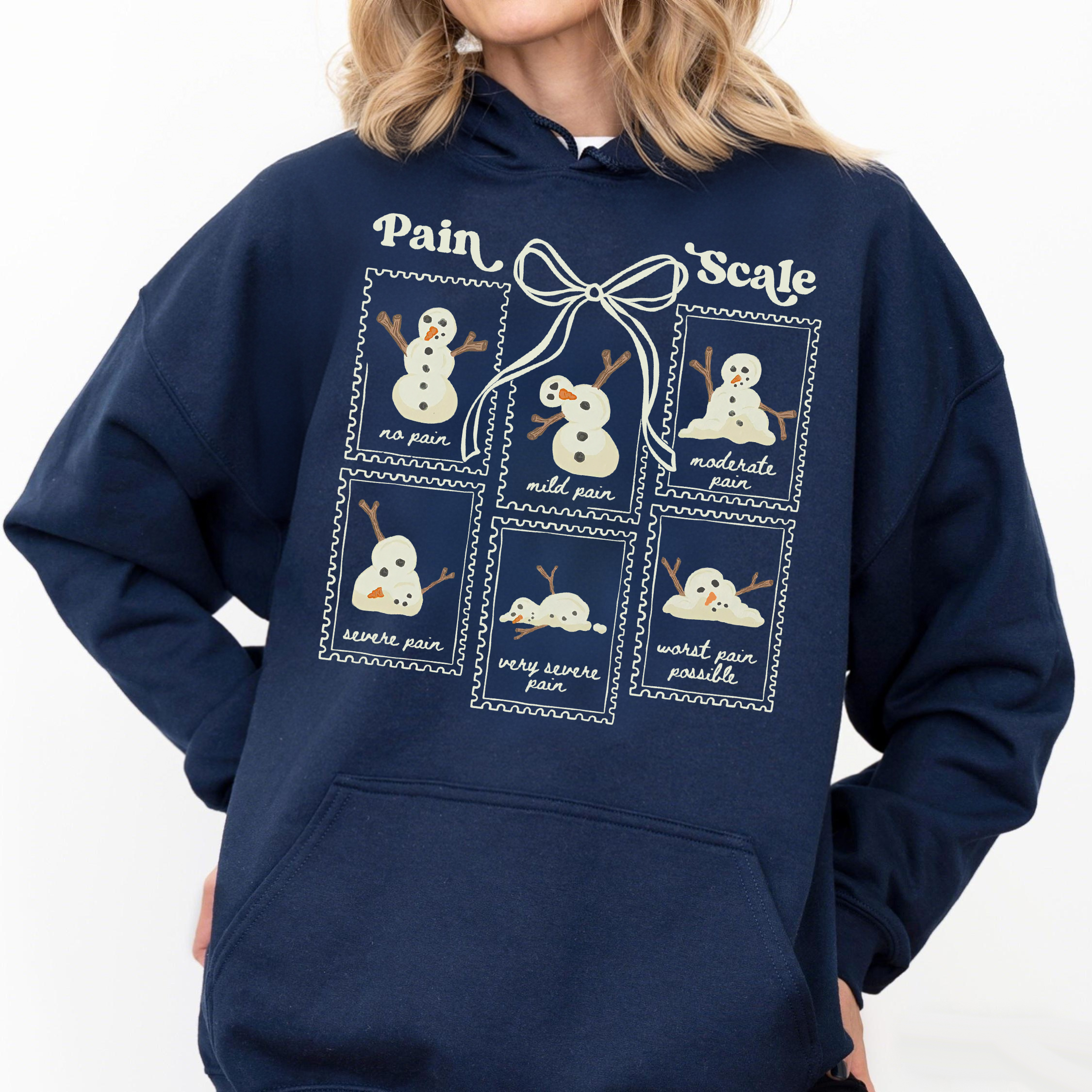 Funny Pain Scale Christmas Sweatshirt