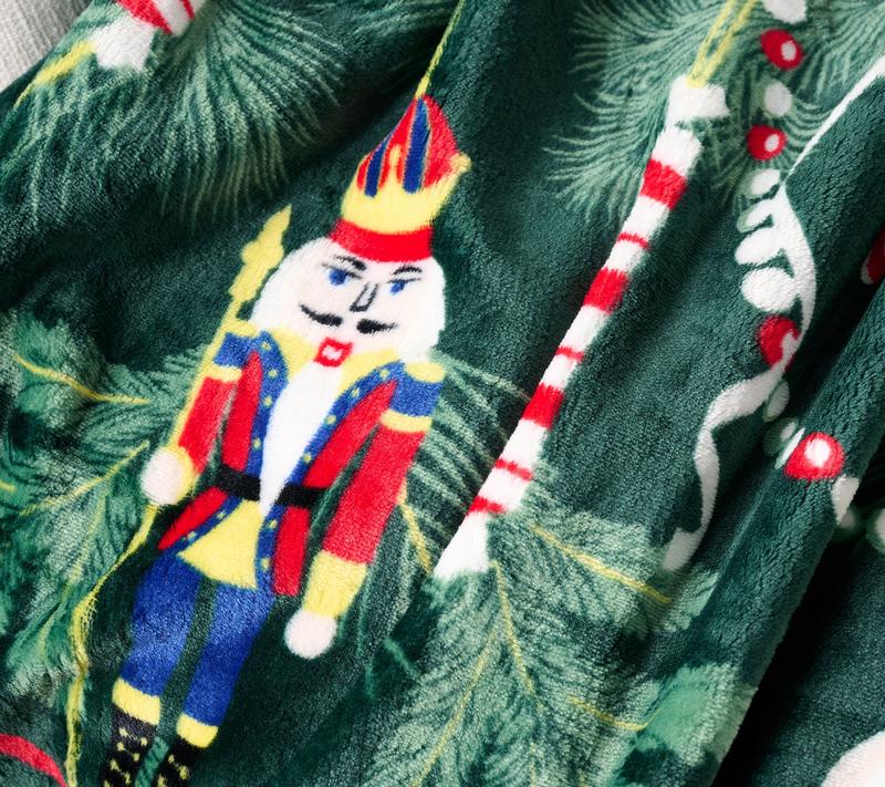Soft & Cozy Christmas Nutcracker Throw Blanket