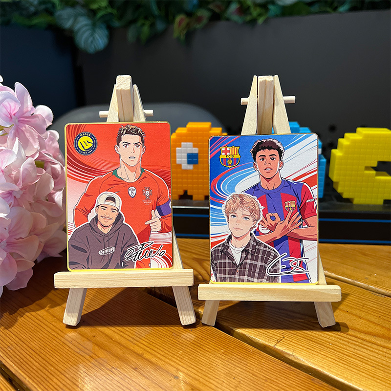 Anime Football Star Custom Trading Card – Personalized Fan Photo Collectible ⚽