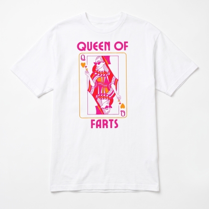 "Queen of Farts" Fun Novelty T-Shirt