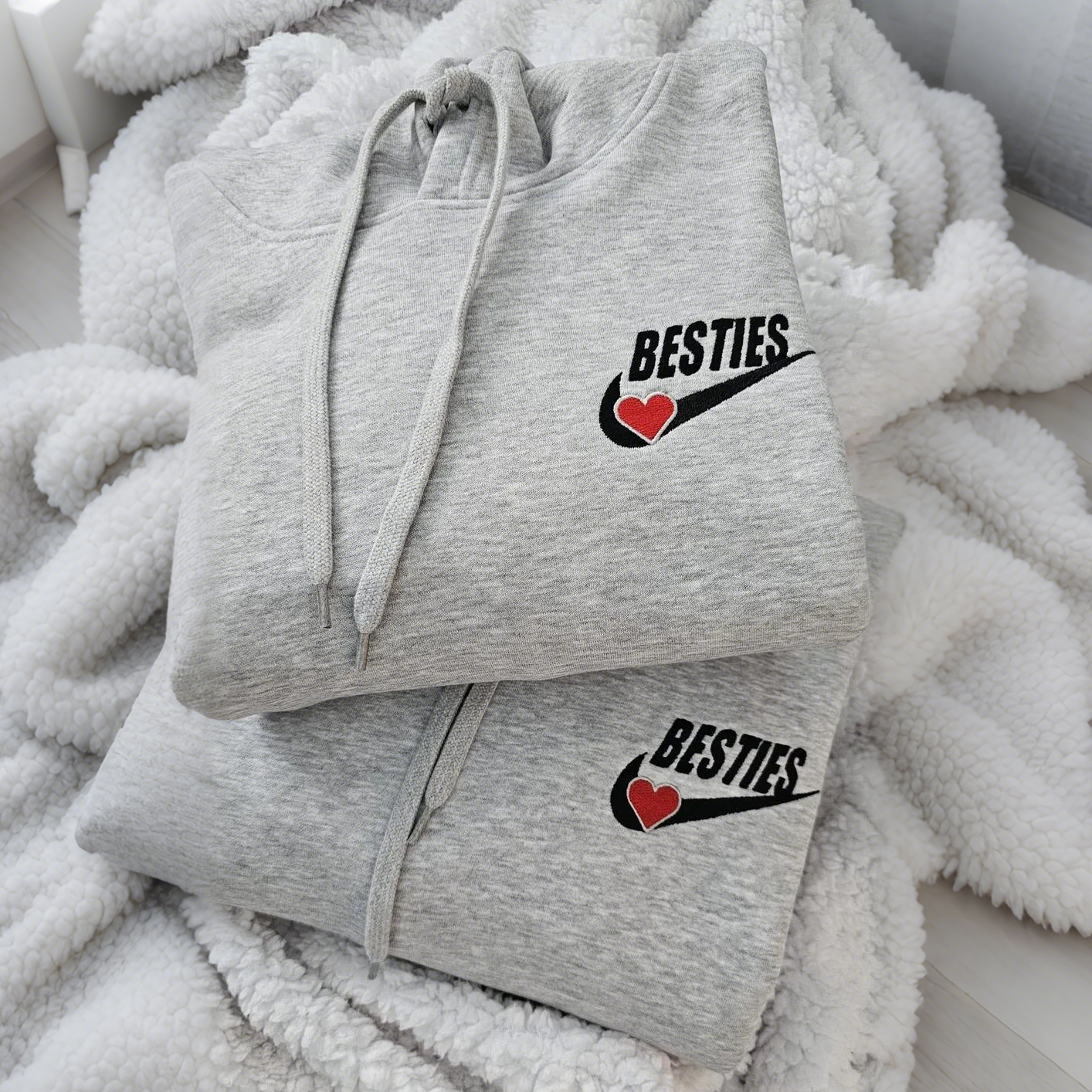 Besties Embroidered Sweatshirt