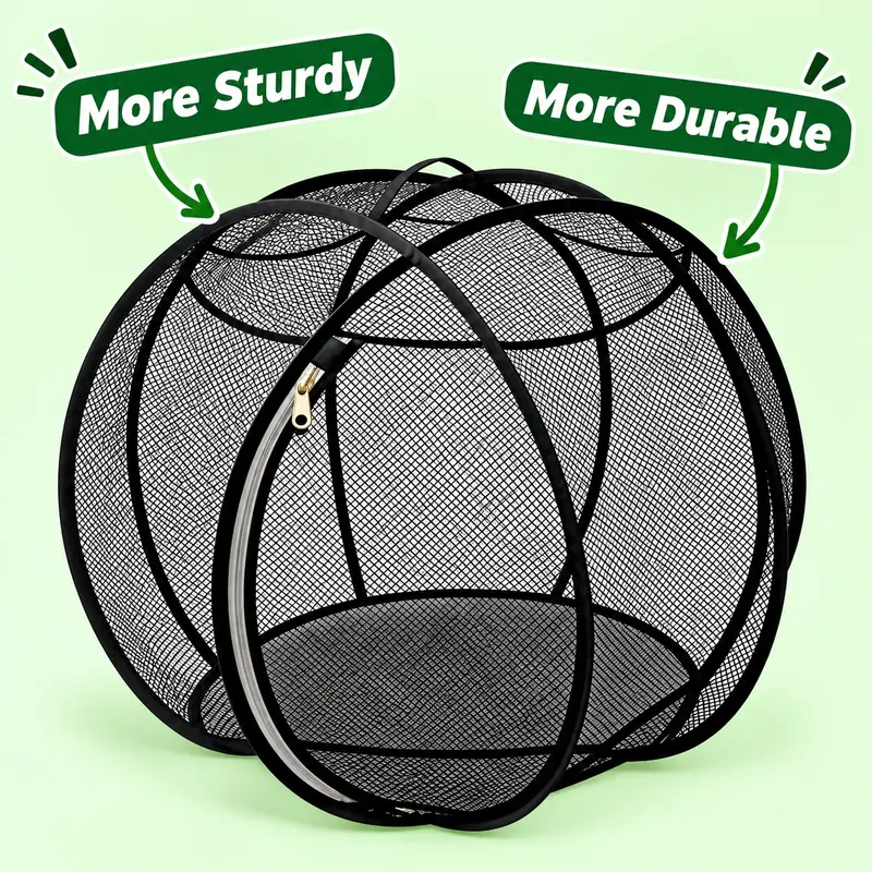 Portable Outdoor Cat Enclosure Mesh Ball Cat Cage