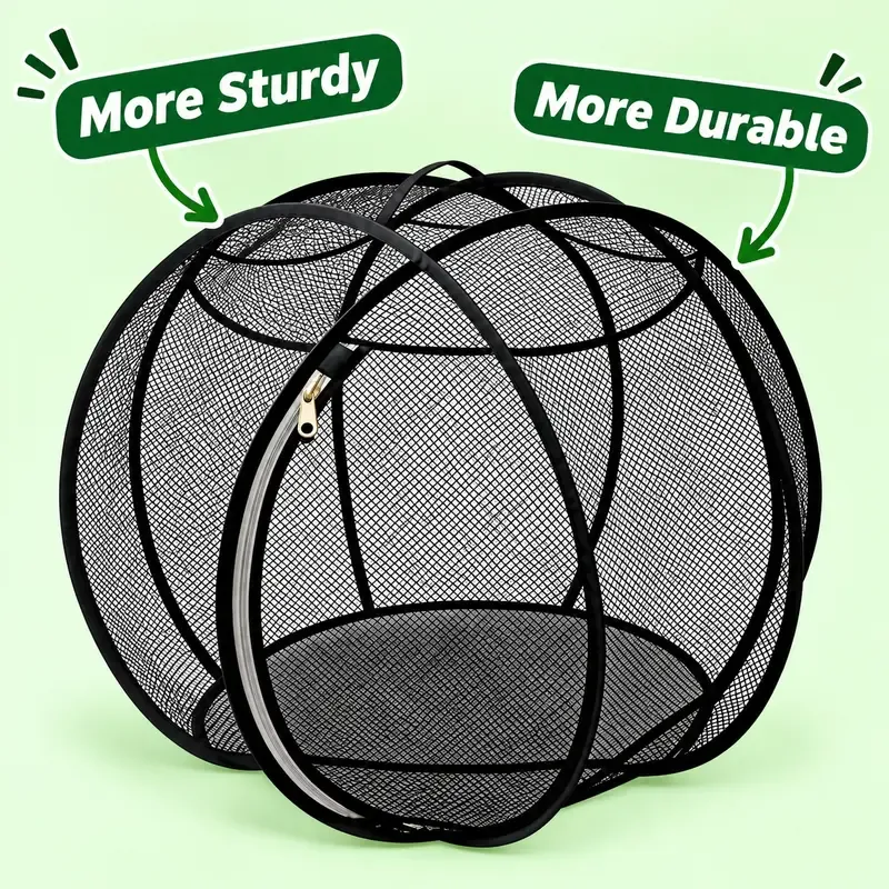 Portable Outdoor Cat Enclosure Mesh Ball Cat Cage