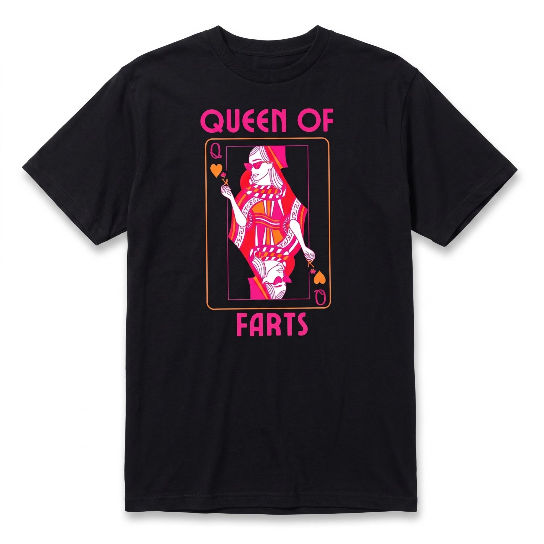 "Queen of Farts" Fun Novelty T-Shirt