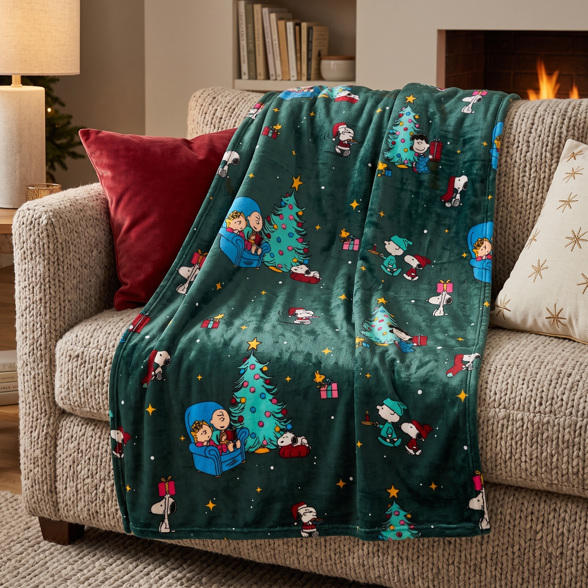 Snowman Winter Throw Blanket